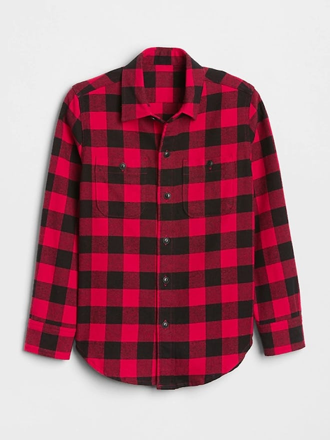 Boys' Buffalo Plaid Flannel Shirt