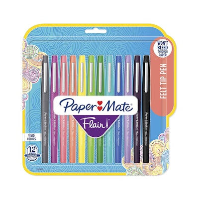 Paper Mate Flair Felt Tip Pens (12-Pack)