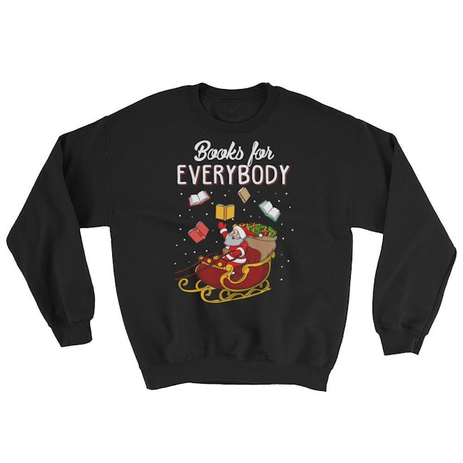 Book Lover Ugly Christmas Sweatshirt