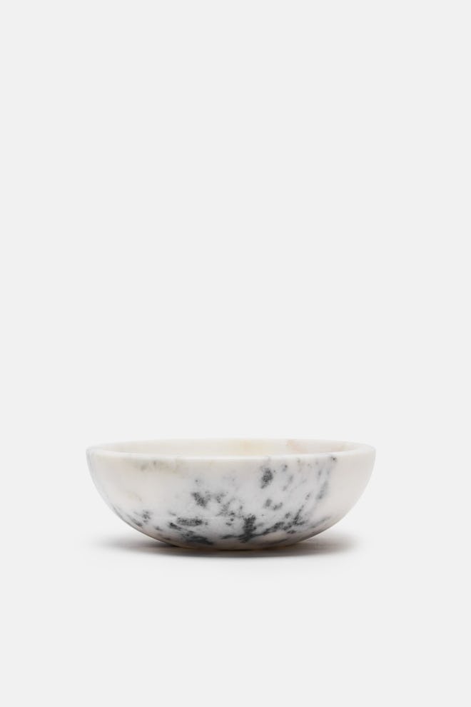 Tenfold New York Small Marble Bowl - White