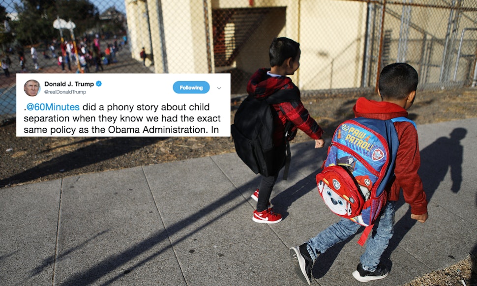 Image result for 60 minutes family separation