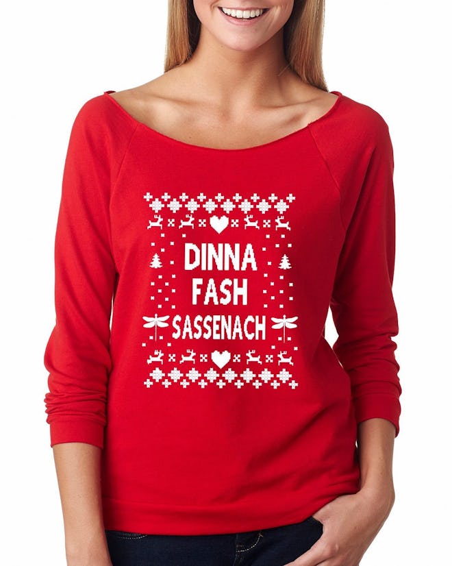 Dinna Fash Sassenach Ugly Christmas Sweater