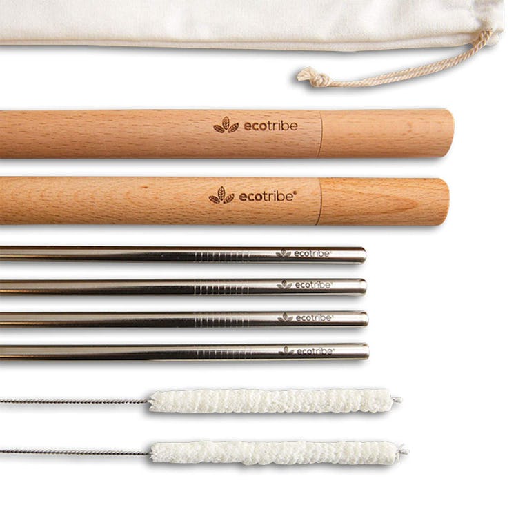 Ecotribe Stainless Steel Reusable Straw Set