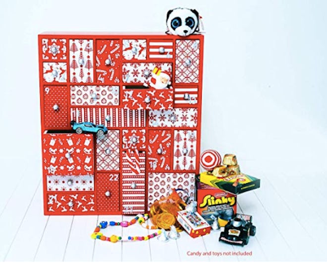 Wooden Advent Calendar With Drawers