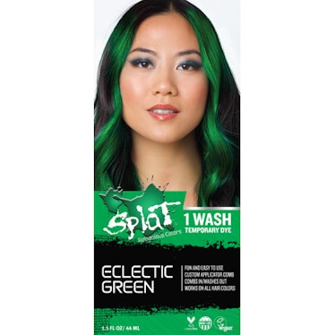  Splat 1 Wash No Bleach Hair Color Kit in "Eclectic Green"