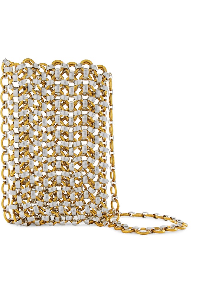 Gold And Silver-Tone Clutch 