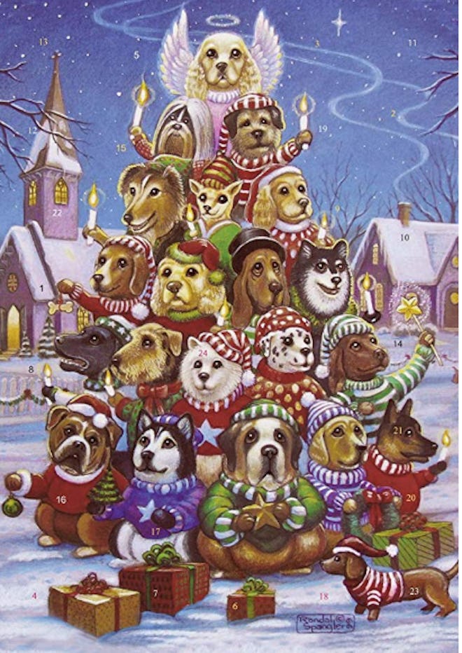 Canine Christmas Tree Advent Calendar 