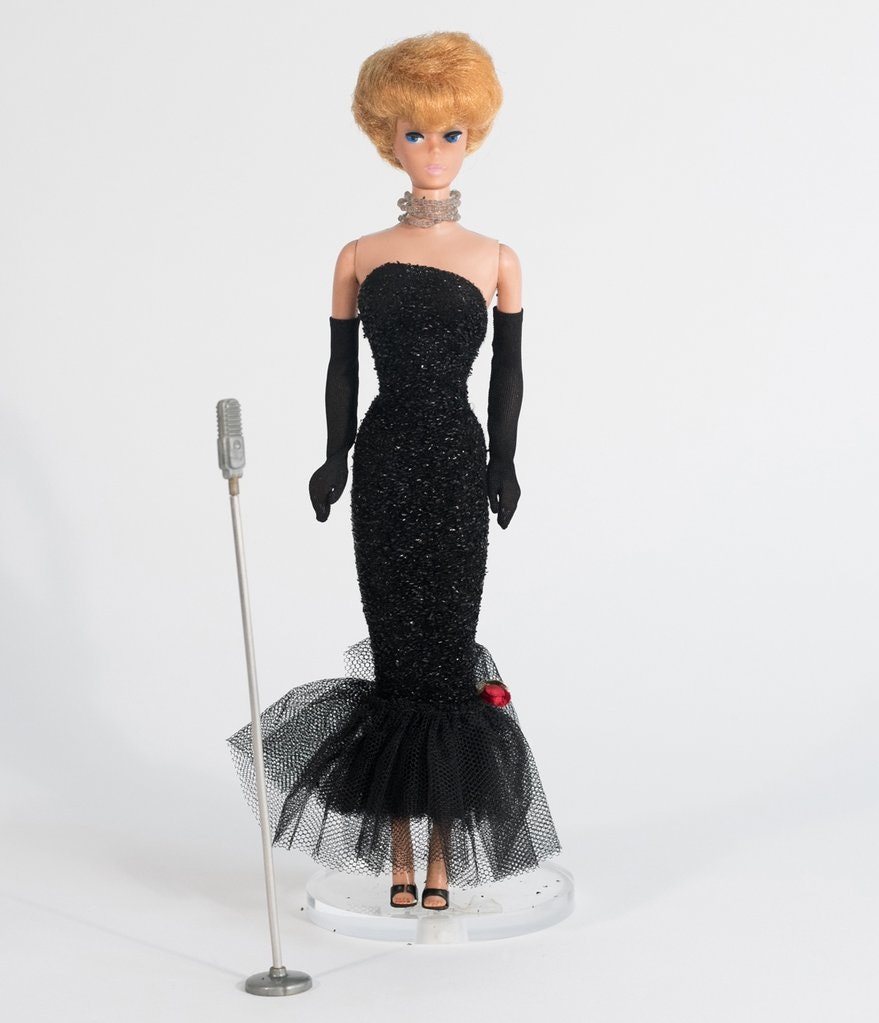 vintage barbie black dress