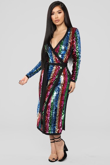 The Show Must Go On Sequin Dress - MultiColor