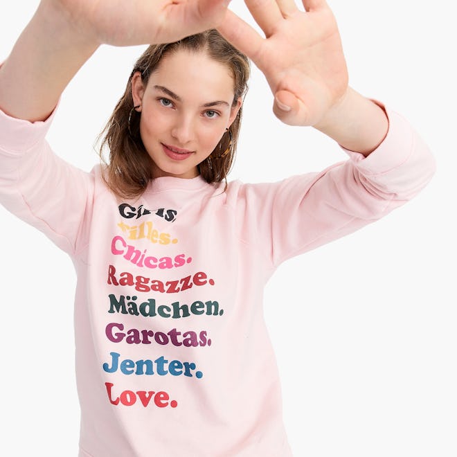 J.Crew x Girls Inc. "Girls" Sweatshirt