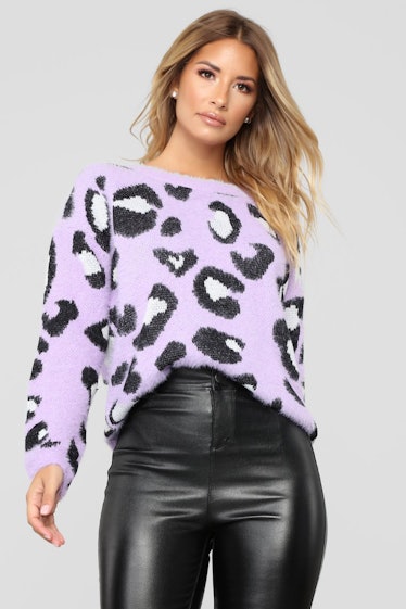 Let's Get Wild Sweater - Purple