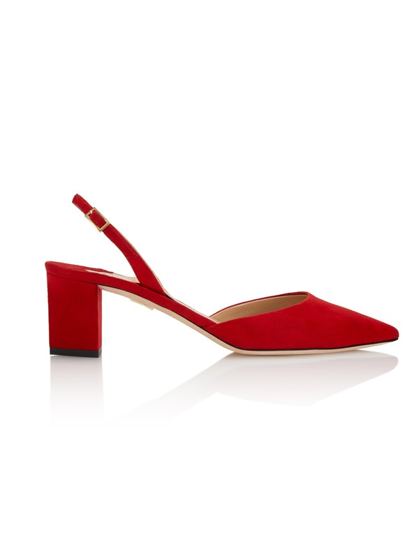 red slingback shoes