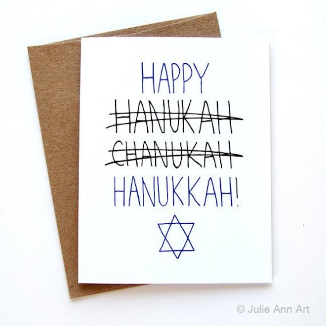 'Hanukkah' Card