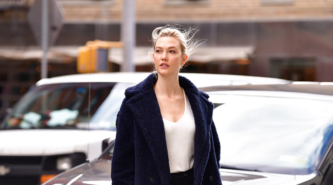 Karlie Kloss Red Slingback Heels Will Brighten Up Any All Black Outfit