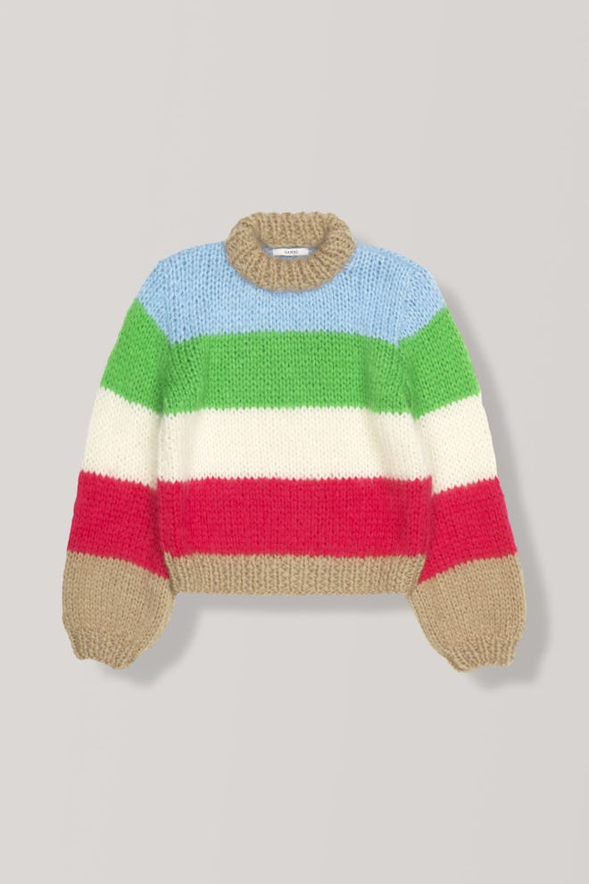 Striped Knit Sweater 