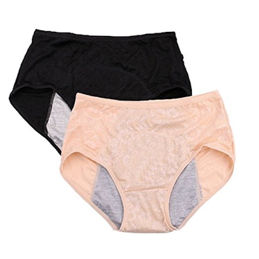 YOYI FASHION Menstrual Briefs (Sizes XS-4XL) (2 Pack), 