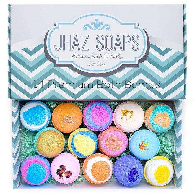 Jhaz Soaps Bath Bomb Gift Set (14 Pack)