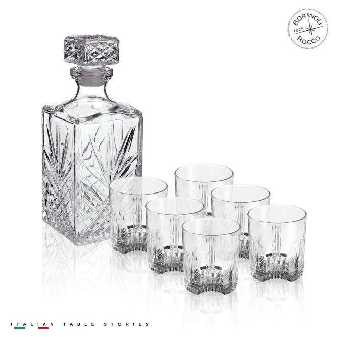 Bormioli Rocco Selecta 7-Piece Whiskey Gift Set