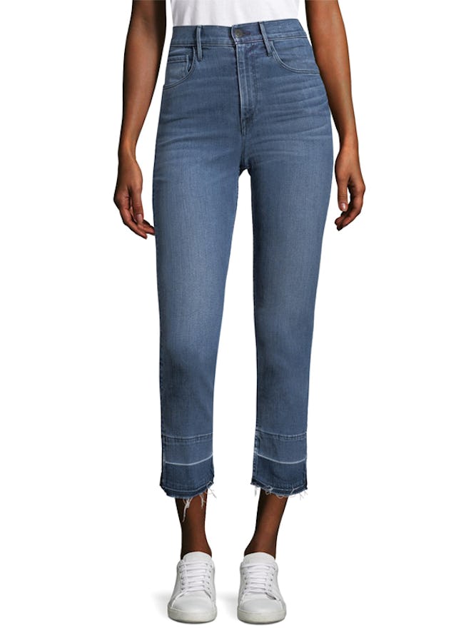 Abigail Crop Split Hem Jeans