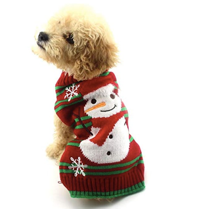 Dog Snowman Sweater