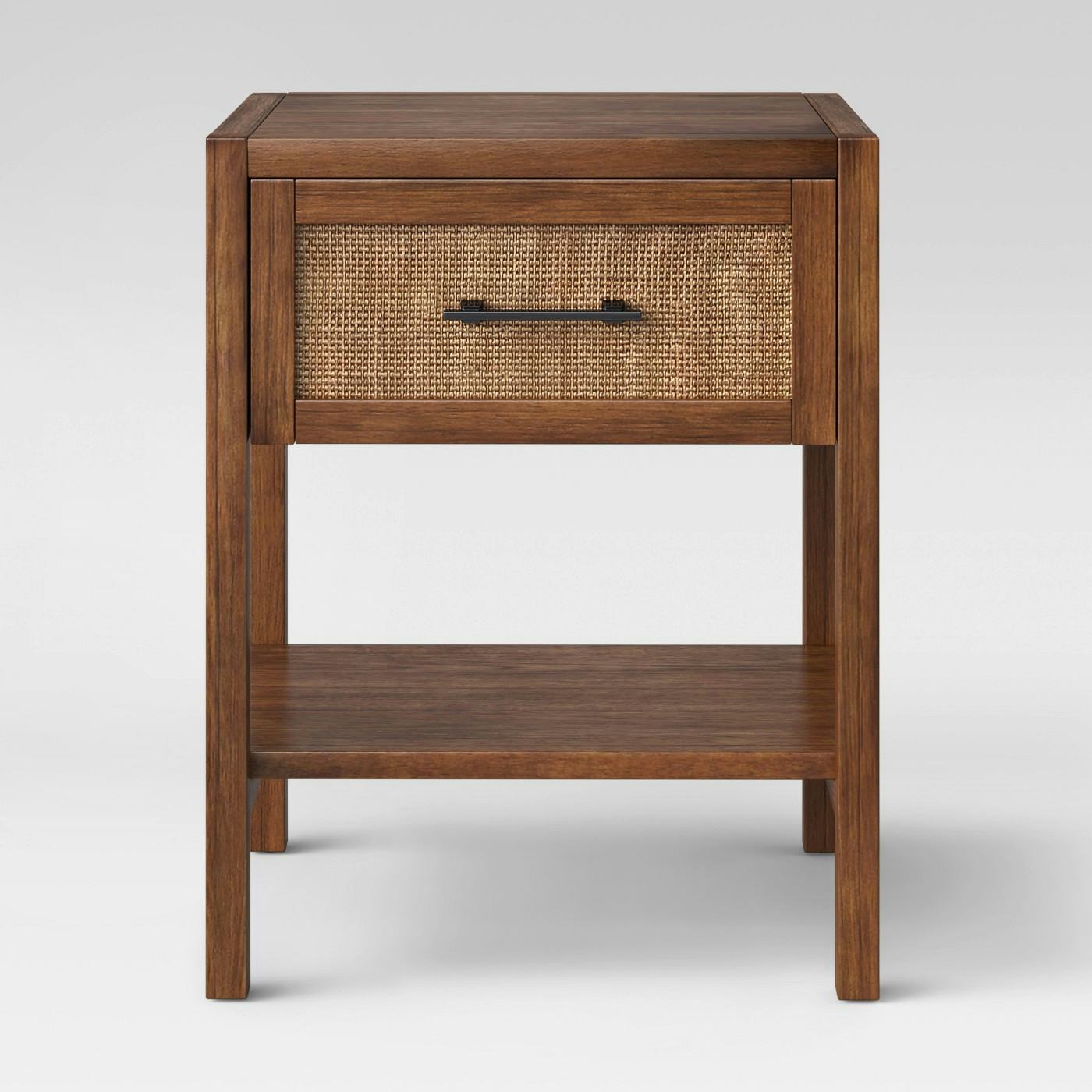 hafley three drawer end table