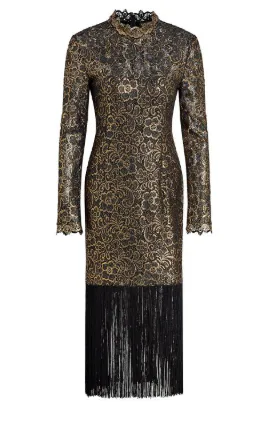 midi evening dresses formal with sleeves Salvatore Long Sleeve Midi Dress