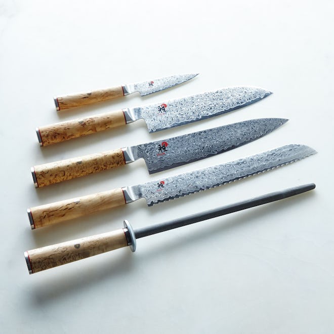 Miyabi Miyabi Birchwood Damascus Knife Set With Block Shears