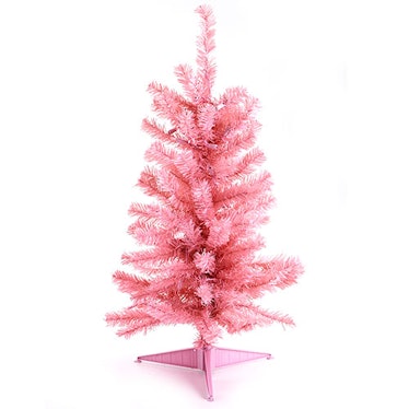 Pre-Lit Pink Christmas Tree