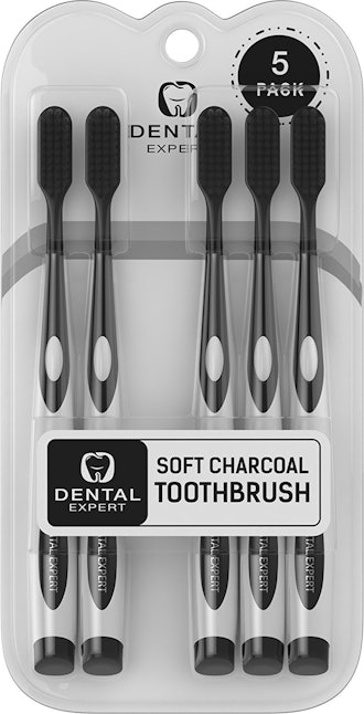 Dental Expert Soft Charcoal Toothbrushes  (5 Pack)