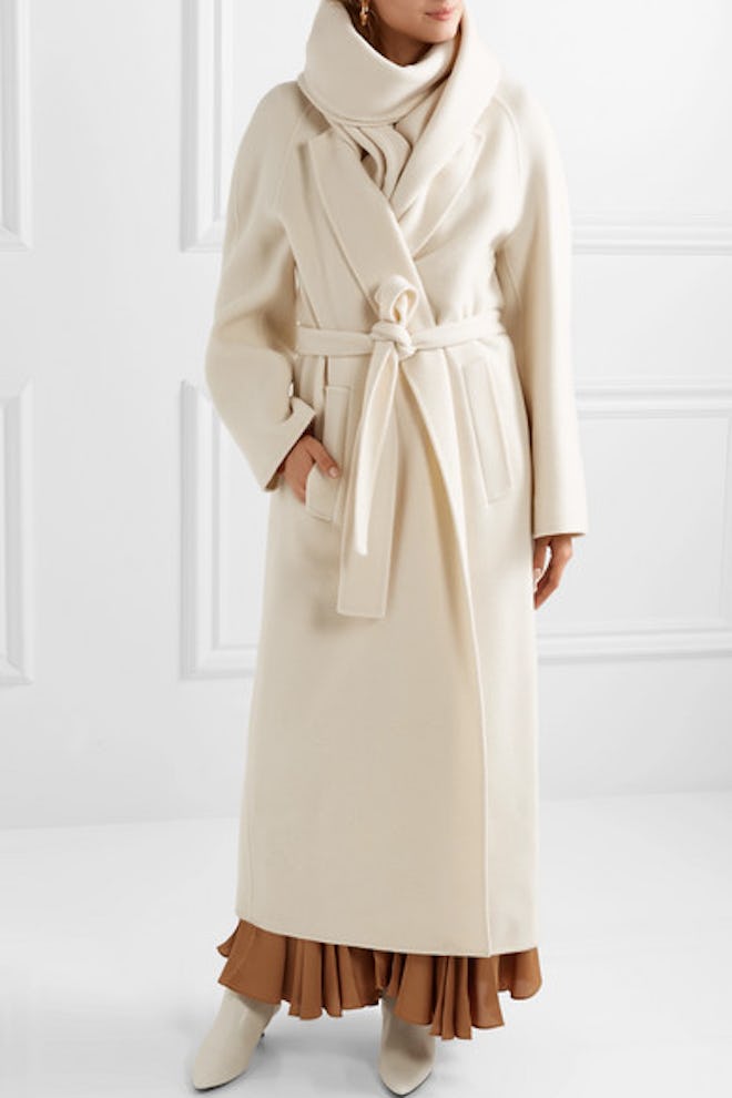 The Row Tooman Cashmere And Wool-Blend Coat And Scarf