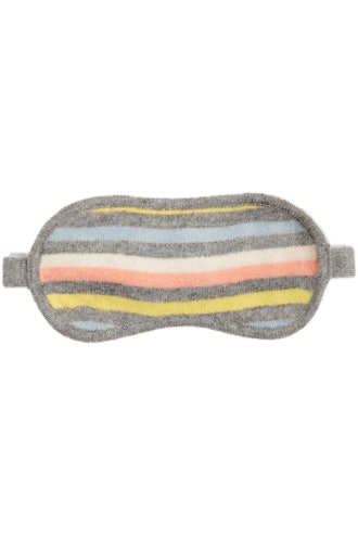 Striped Cashmere and Wool-Blend Eye Mask