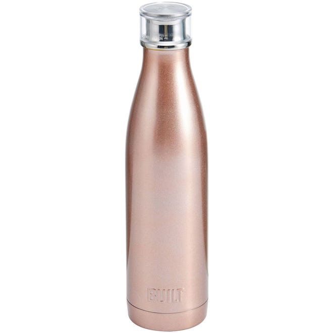BUILT Perfect Seal 25 Oz Rose Gold Double Wall Stainless Steel Bottle