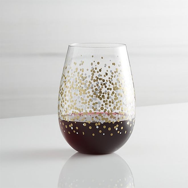 Metallic Dots Stemless Wine
