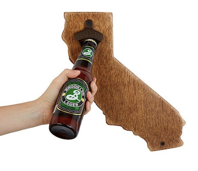 Wall Mounted State Bottle Opener