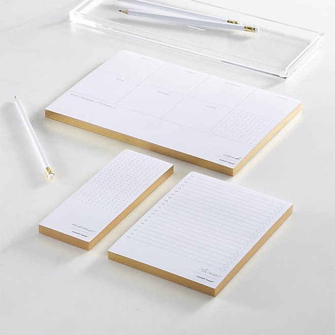 Russel + Hazel In Due Time Gold Notepad Set