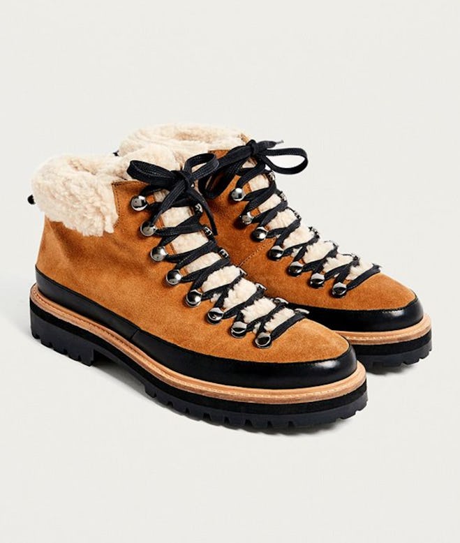 UO Boxer Shearling Hiker Boots