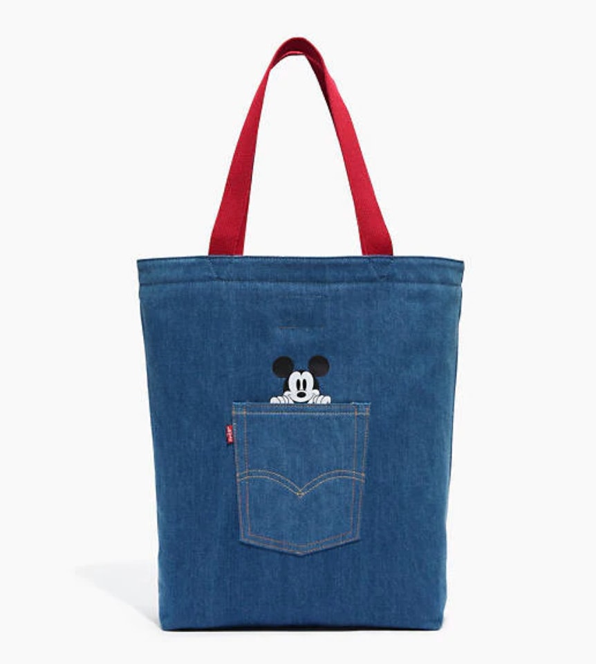 levi's mickey mouse tote bag