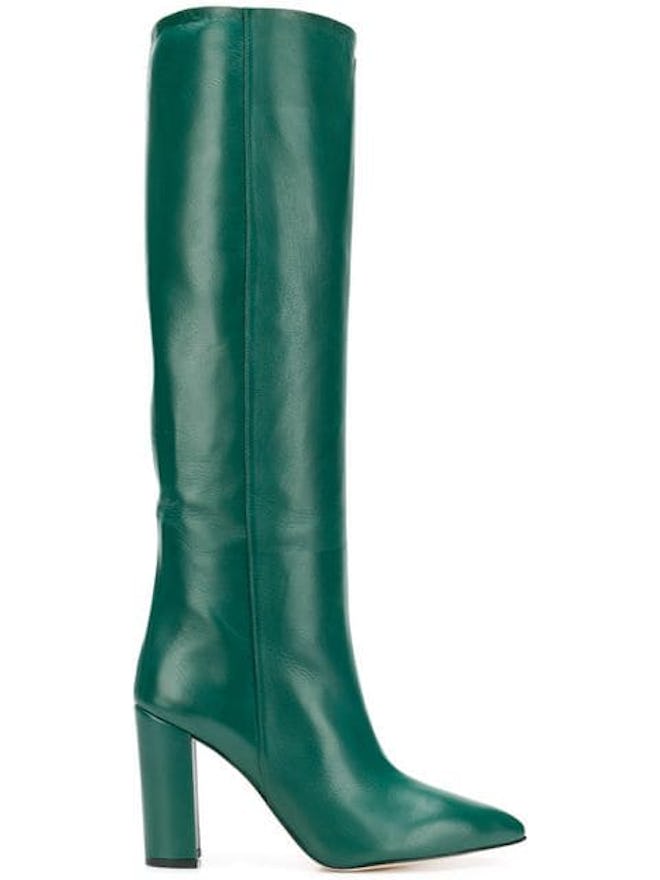 Pointed Knee-Length Boots