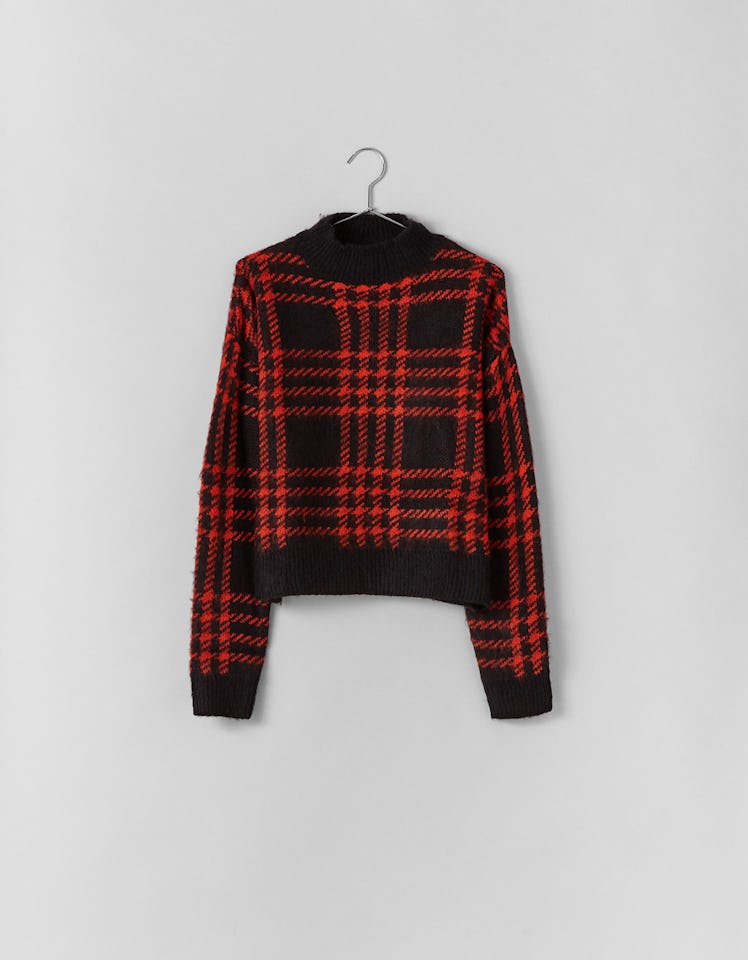 Plaid sweater