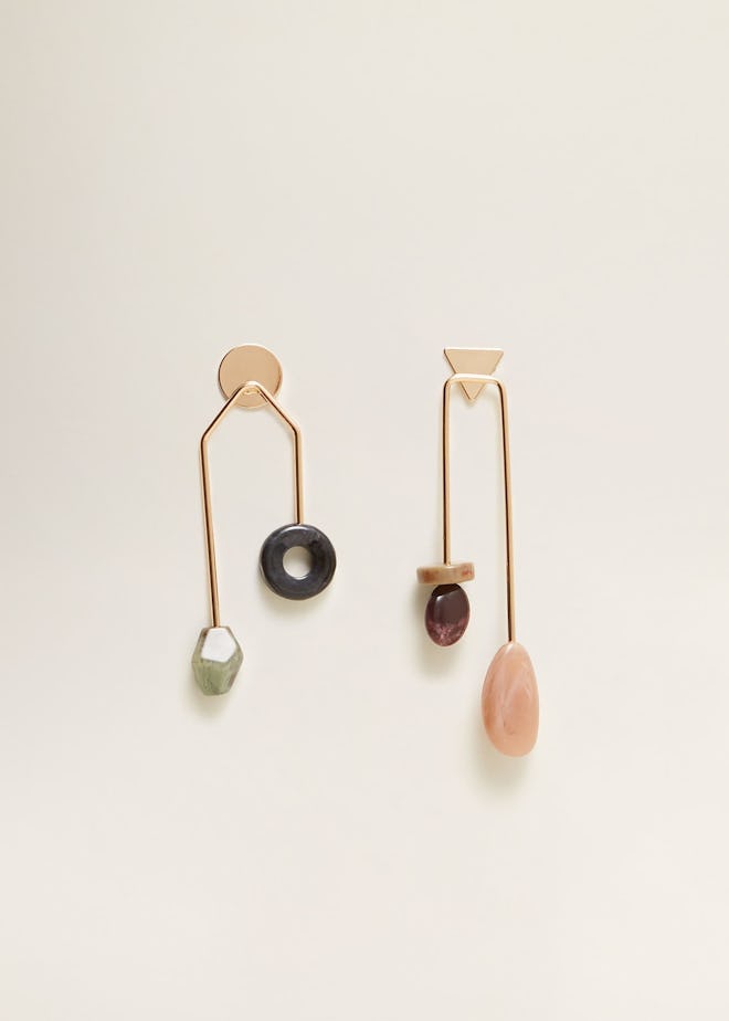 Mango Mixed Asymmetric Earrings