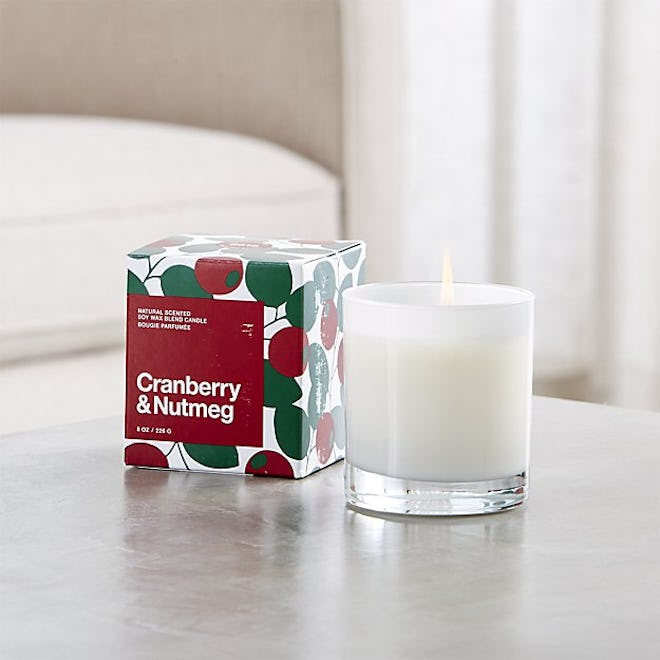 Cranberry and Nutmeg Scented Candle