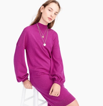 Mockneck Sweater Dress