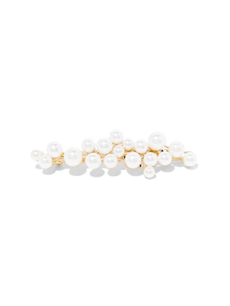 Gold-Plated Faux Pearl Hairclip
