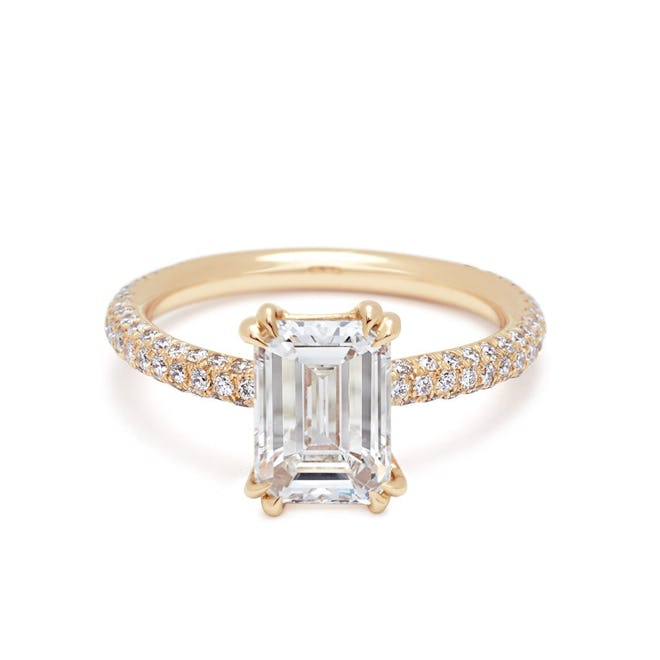 Eleonore Tria Ring Yellow Gold & White Diamond (2.01CT)