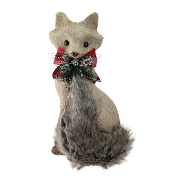 Northlight Sitting Brown Fox with Tail Curled Christmas Decoration