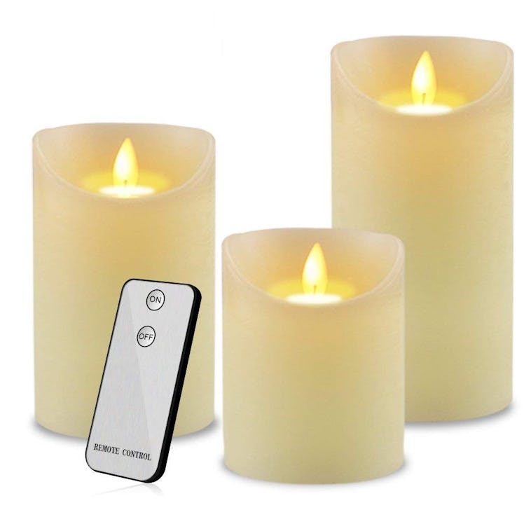 YUEGANG Flameless Candles (Set of 3)
