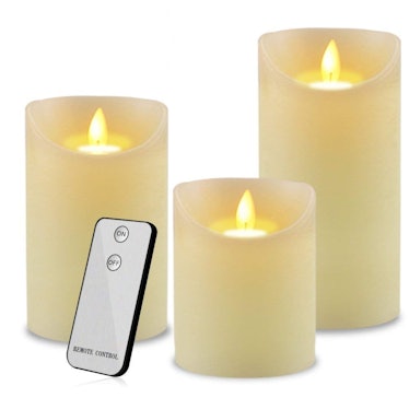YUEGANG Flameless Candles (Set of 3)