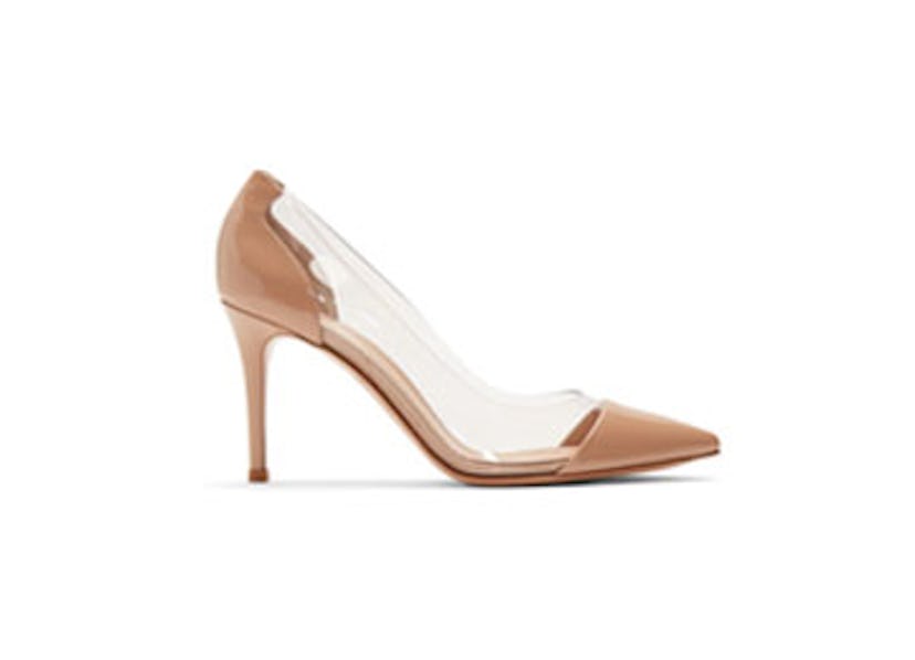 Pink Patent Plexi Heels