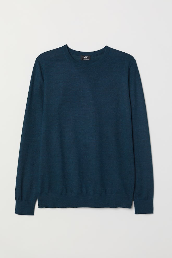 Knit Merino-blend sweater