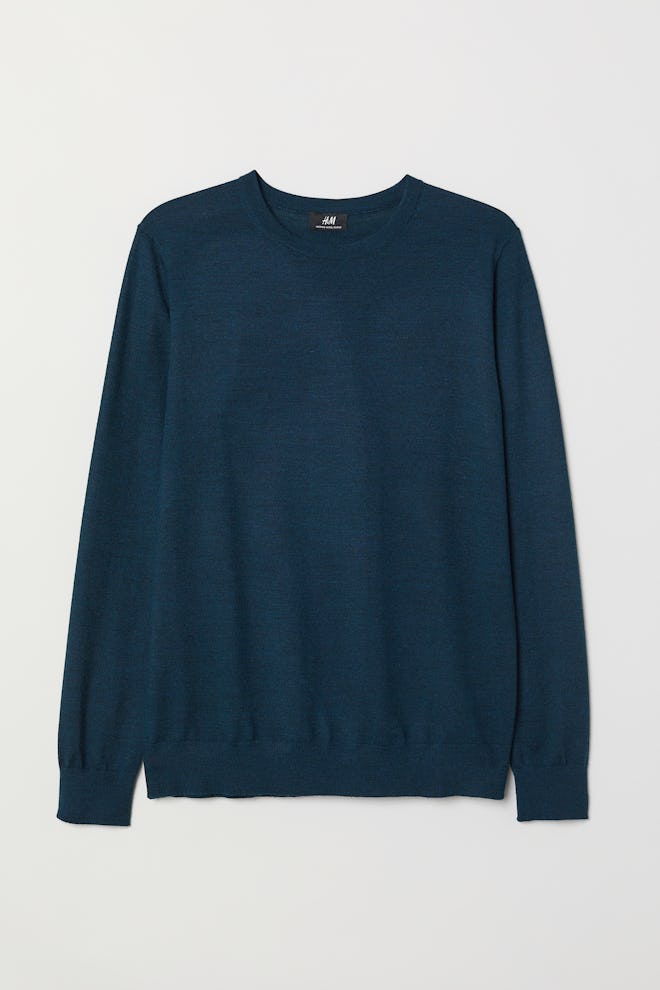 Knit Merino-blend sweater
